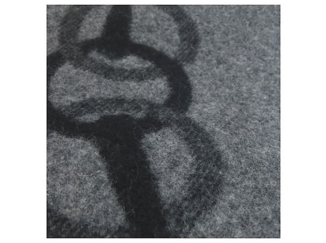 Sciarpa in cashmere Any Mall di Hermès Marrone Nero - vista 8