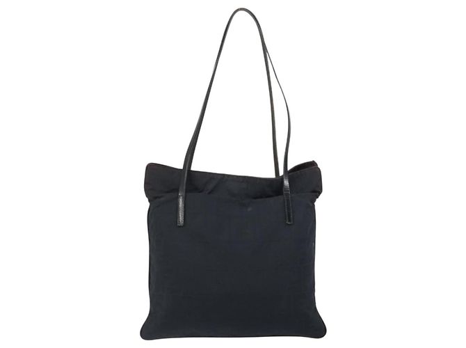 Fendi Zucca Tragetasche aus Canvas Schwarz - Ansicht 2