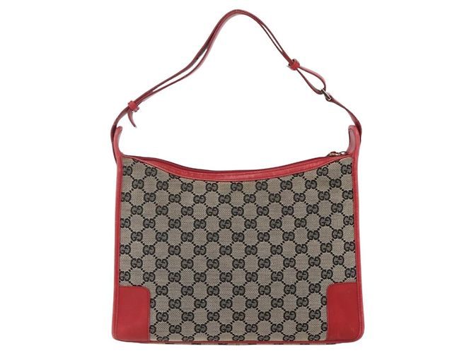 Borsa a spalla vintage Gucci in tela monogramma media Beige - vista 2