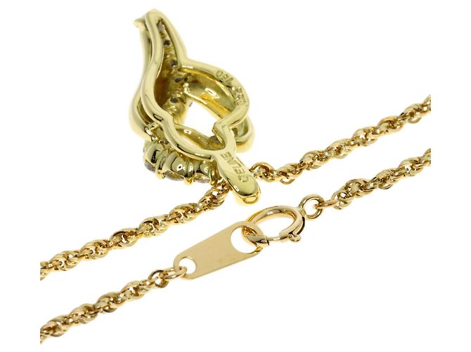 Diamond Céline Collana con diamante Celine in oro giallo 18K - vista 2