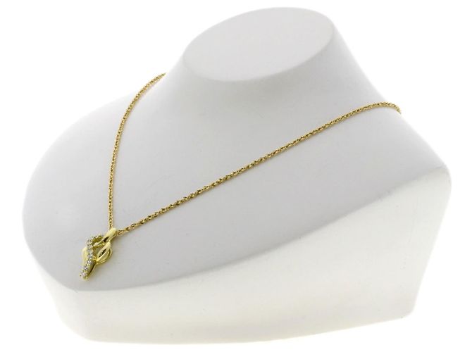 Diamond Céline Collana con diamante Celine in oro giallo 18K - vista 5