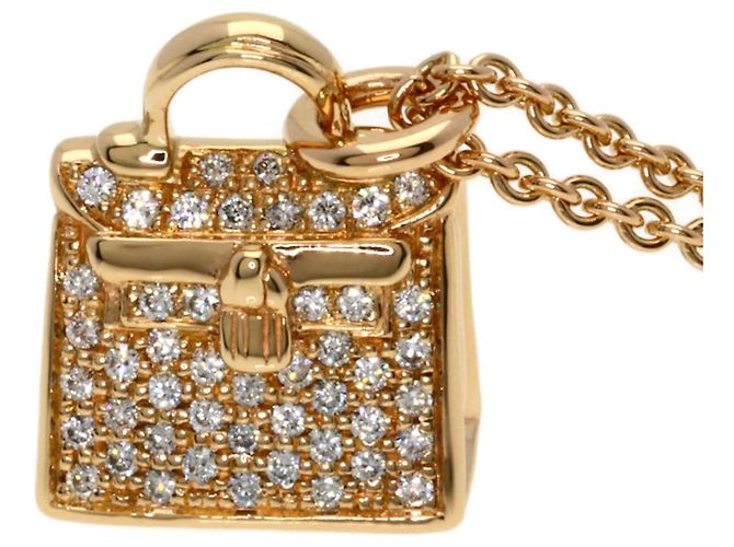 Collana Amuleto Kelly con Diamanti Hermès - vista 5