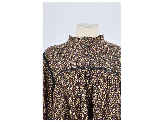 Bonpoint Blusa de algodón negra - vista 2