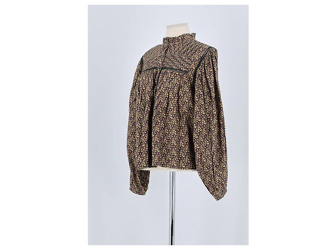 Bonpoint Blusa de algodón negra - vista 4