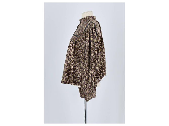 Bonpoint Blusa de algodón negra - vista 5