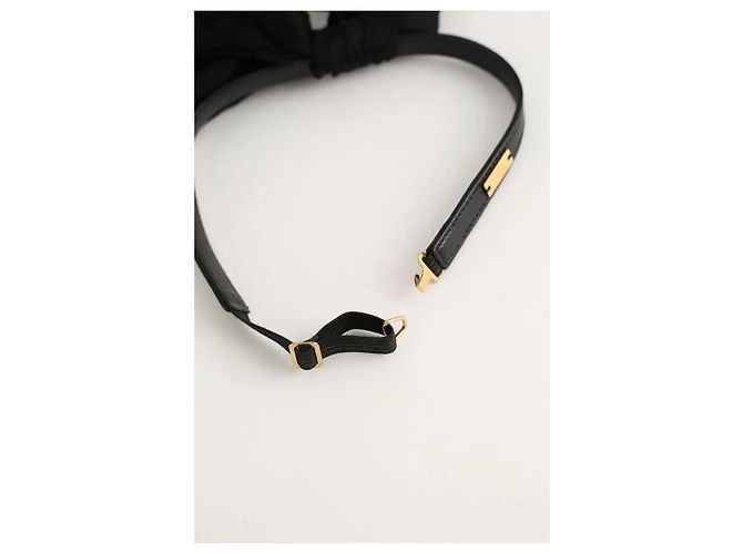 Saint Laurent Collar de seda negro - vista 5