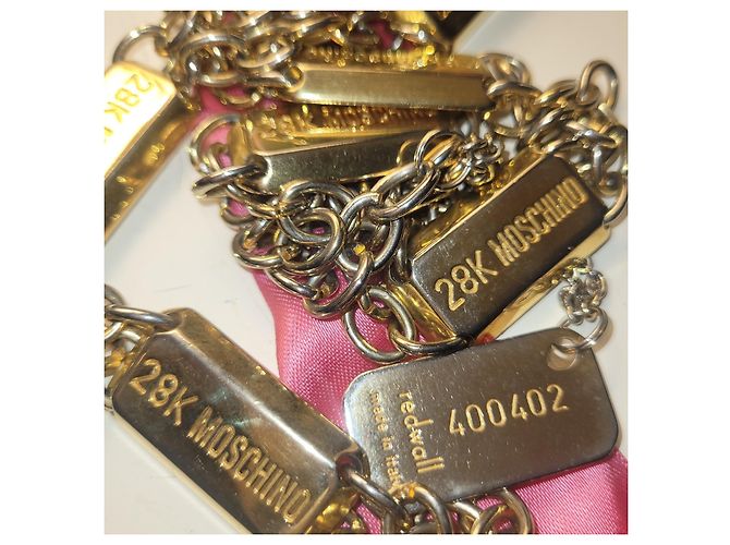 Moschino 28 kt Redwall Fabriqué en Italie Doré Bijouterie dorée - vue 3