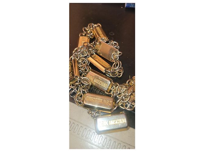 Moschino 28 kt Redwall Fabriqué en Italie Doré Bijouterie dorée - vue 6