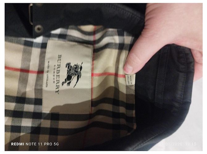 Burberry Gabardina tres cuartos Negro - vista 2