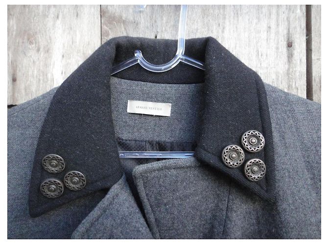 Abrigo de lana gris Armand Ventilo Talla 38 - vista 2