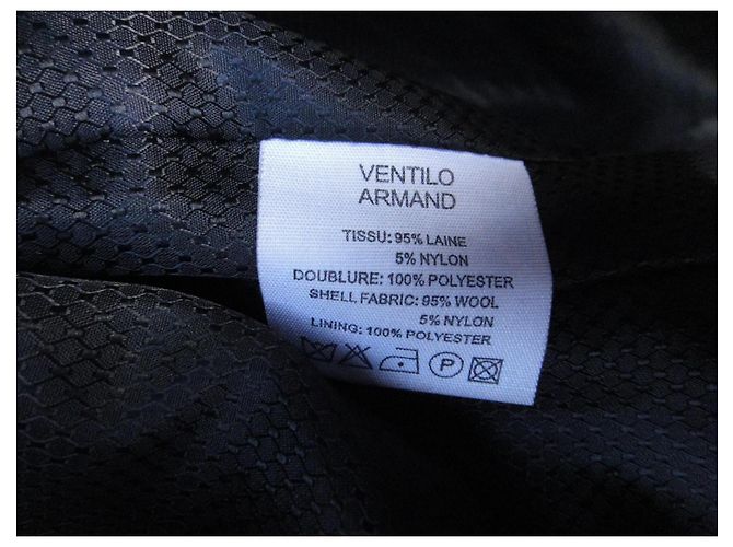 Abrigo de lana gris Armand Ventilo Talla 38 - vista 4