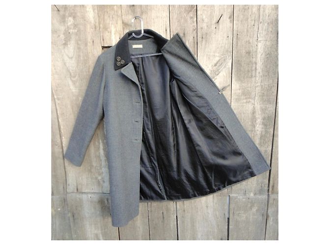 Abrigo de lana gris Armand Ventilo Talla 38 - vista 5