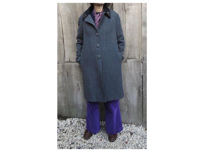 Abrigo de lana gris Armand Ventilo Talla 38 - vista 7