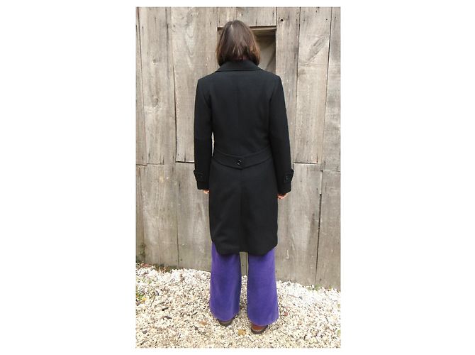 Abrigo negro de lana Gerard Darel - vista 2