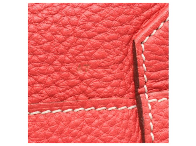 Borsa tote Hermès Double Sens 45 Rosa Bordò - vista 5