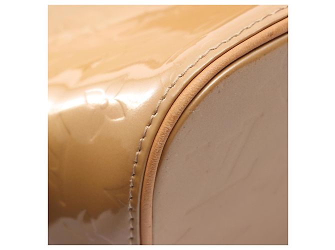 Borsa Louis Vuitton Houston in pelle beige - vista 10
