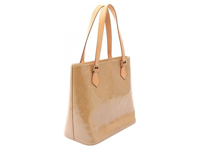 Borsa Louis Vuitton Houston in pelle beige - vista 2