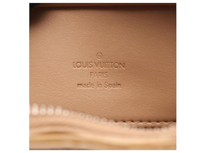 Borsa Louis Vuitton Houston in pelle beige - vista 4