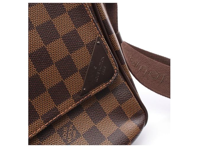 Borsa a Spalla Shelton MM di Louis Vuitton Marrone Damier ebene - vista 4