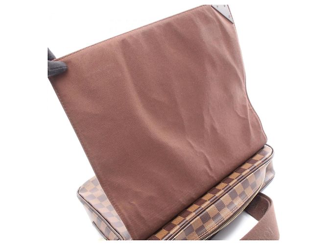 Borsa a Spalla Shelton MM di Louis Vuitton Marrone Damier ebene - vista 6
