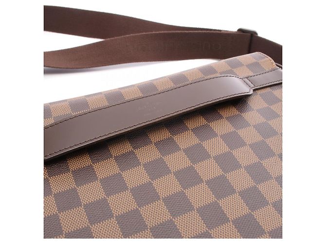 Borsa a Spalla Shelton MM di Louis Vuitton Marrone Damier ebene - vista 8