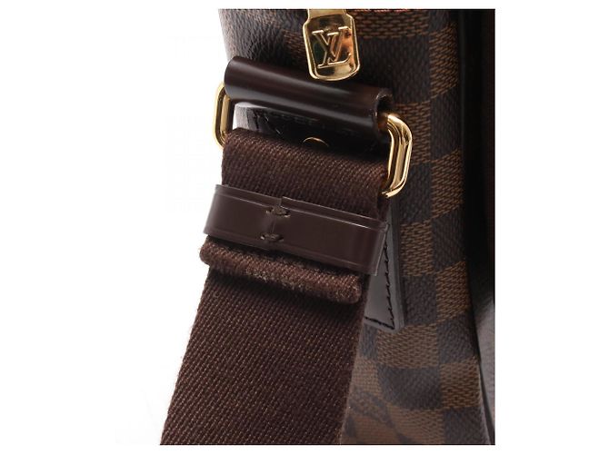 Borsa a Spalla Shelton MM di Louis Vuitton Marrone Damier ebene - vista 9