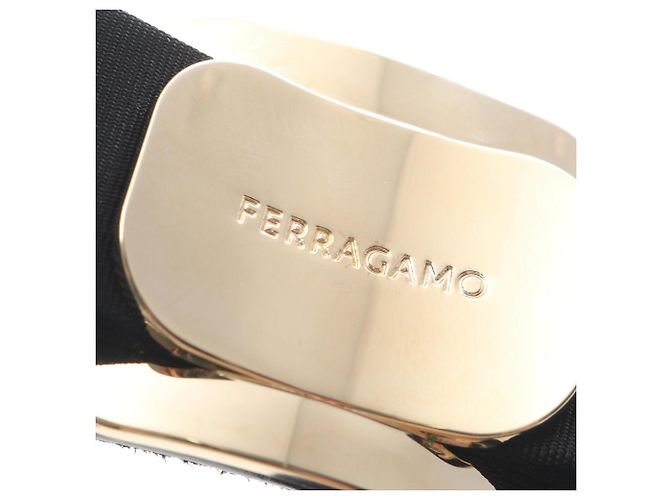 Fascia in pelle nera Salvatore Ferragamo Nero - vista 4