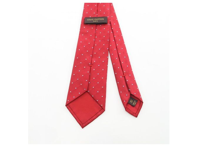 Cravatta in seta da uomo Louis Vuitton in rosso - vista 3
