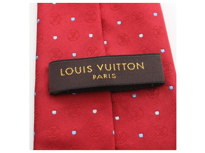 Cravatta in seta da uomo Louis Vuitton in rosso - vista 4