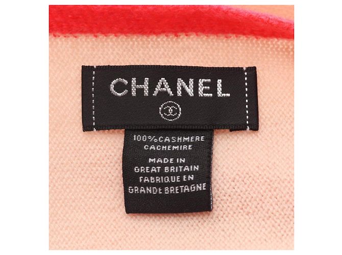 Sciarpa in cashmere rosa Chanel - vista 2