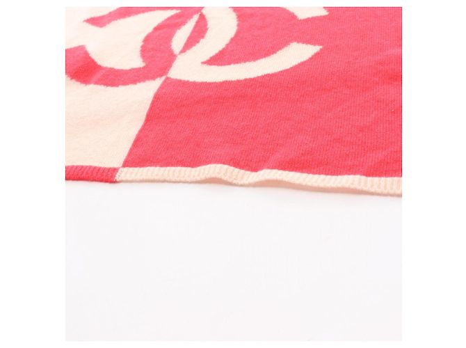Sciarpa in cashmere rosa Chanel - vista 3