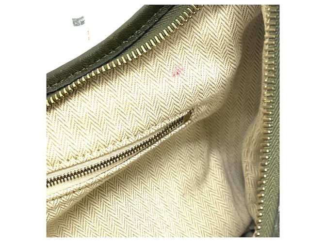 Borsa Gao Hermès, Borsa in pelle khaki Cachi - vista 12