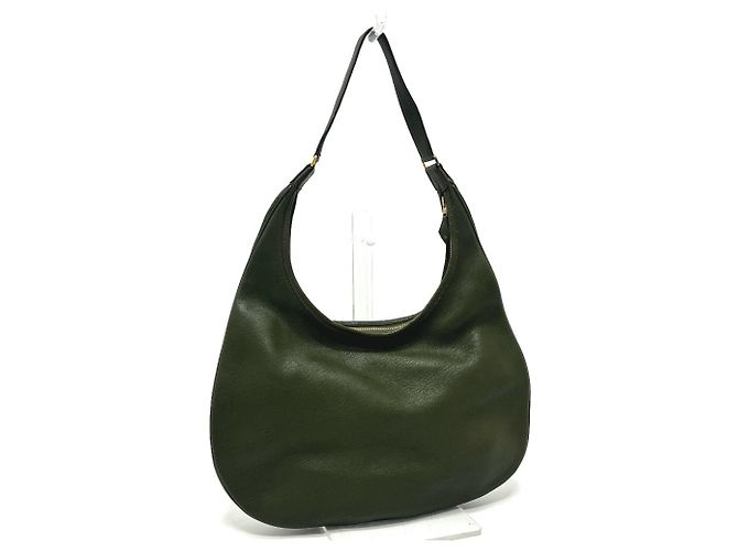 Borsa Gao Hermès, Borsa in pelle khaki Cachi - vista 2