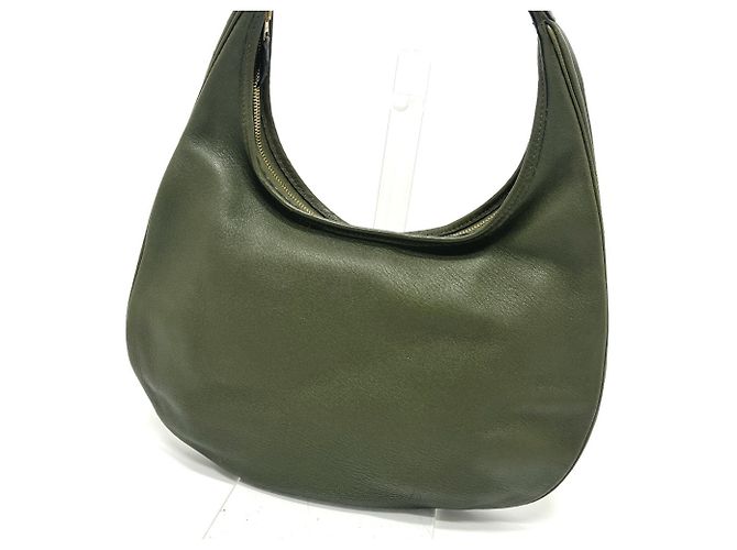 Borsa Gao Hermès, Borsa in pelle khaki Cachi - vista 3