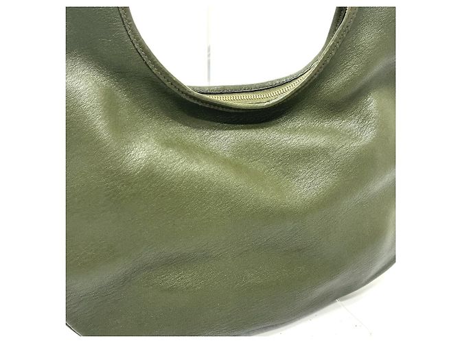Borsa Gao Hermès, Borsa in pelle khaki Cachi - vista 5
