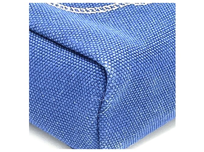 Kosmetiktasche aus Canapa mit Logo-Druck Prada 1NA021 Blau - Ansicht 9
