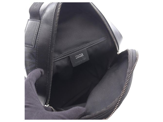 Borsa a tracolla mini Dior Rider di Christian Dior Nero Blu navy - vista 3