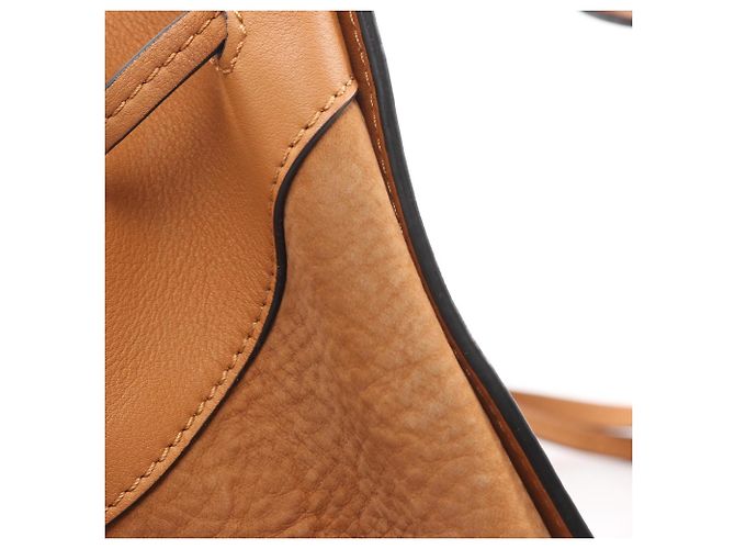 Borsa a spalla piccola Hammock con cordino Loewe Marrone - vista 5