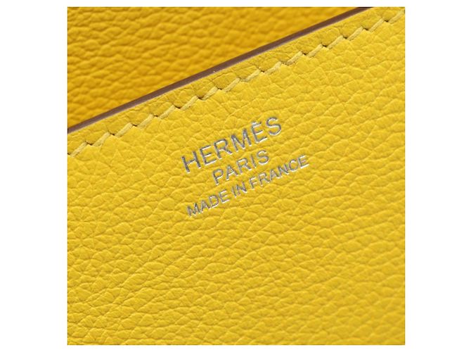 Hermès Borsa a Spalla Hermes Twins in Pelle Gialla Giallo - vista 5