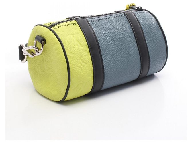 Sac à épaule Polochon Louis Vuitton Bleu Multicolore Jaune - vue 2