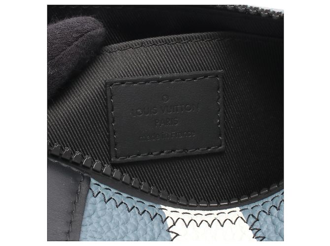 Sac à épaule Polochon Louis Vuitton Bleu Multicolore Jaune - vue 4