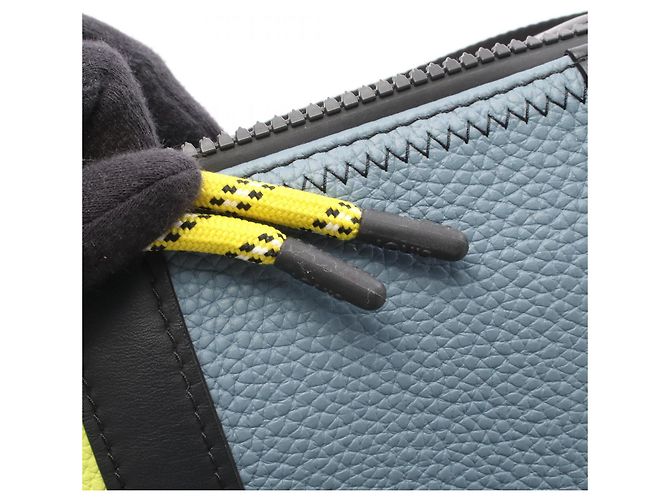 Sac à épaule Polochon Louis Vuitton Bleu Multicolore Jaune - vue 5