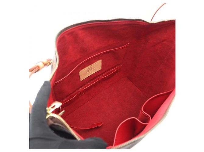 Borsa a Spalla Amfersley Vanity Star di Louis Vuitton Marrone Monogramma - vista 3