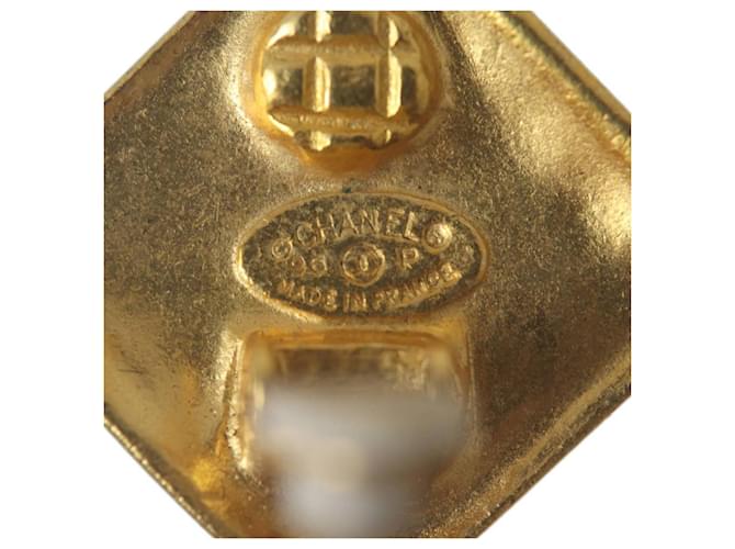 Orecchini quadrati Chanel Coco Mark D'oro - vista 5
