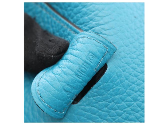 Borsa a Spalla Hermès Evelyn 3 Trois GM Blu - vista 5