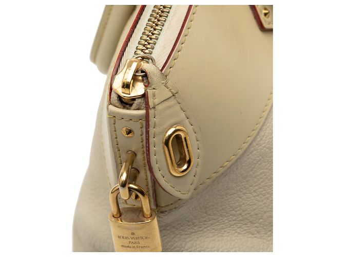 Louis Vuitton Brauner Suhali Lockit MM Beige - Ansicht 8