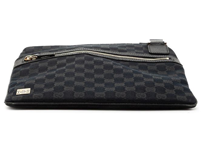 Borsa a tracolla Gucci in tela GG nera Nero - vista 3