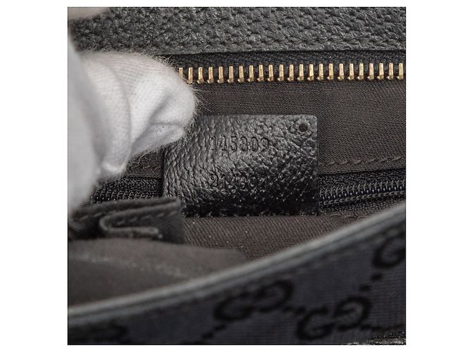 Borsa a tracolla Gucci in tela GG nera Nero - vista 6