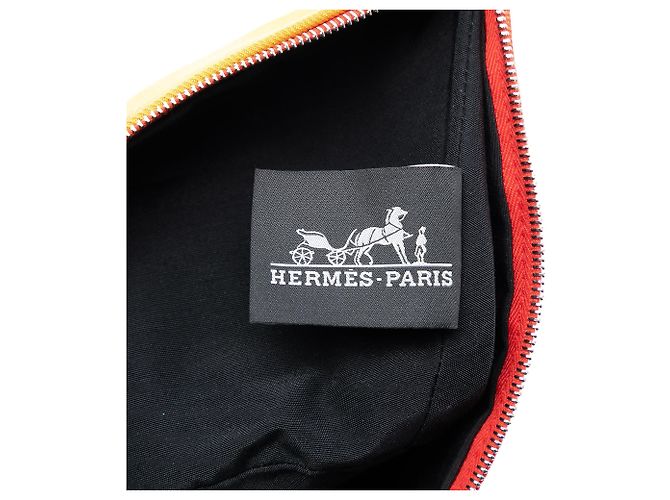 Pochette Mini Toile Palmyre Arancione Hermès - vista 5