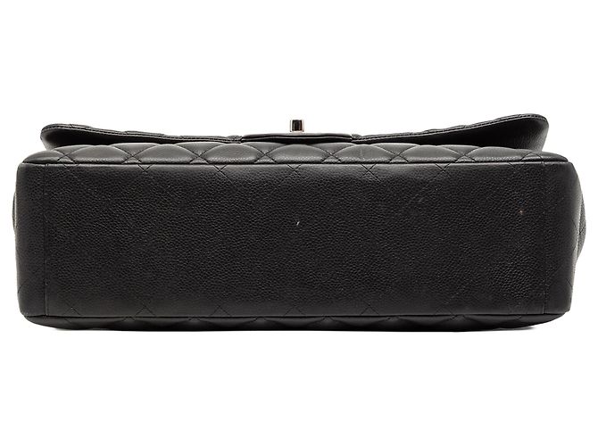 Chanel Maxi Classico Nero Caviar Doppio Faldone - vista 3
